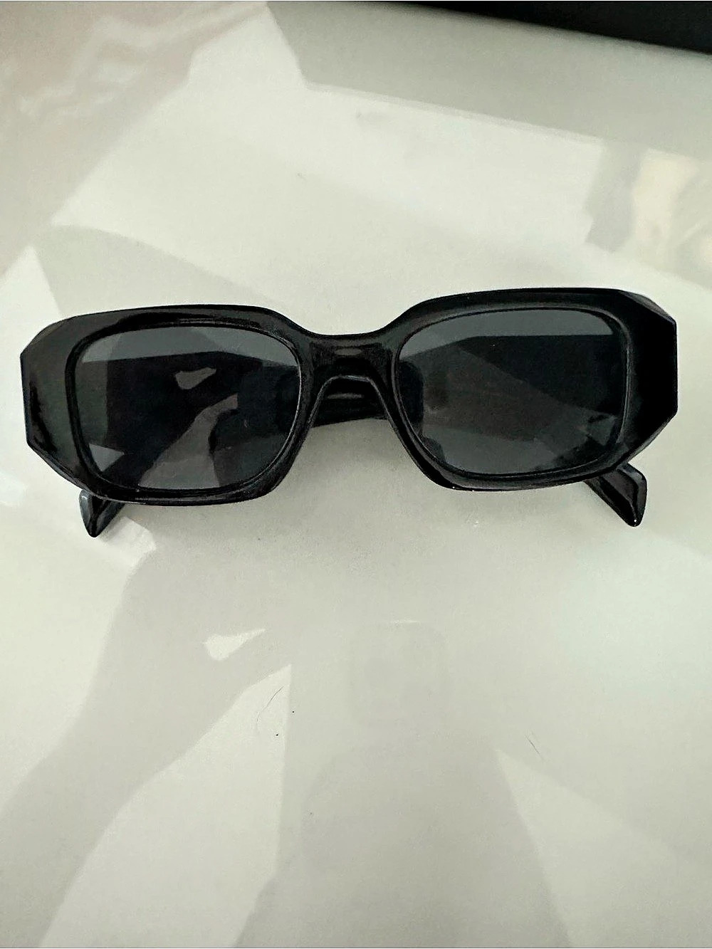 Prada Black Full Rim Sunglasses 211024 Black Square Sunglasses 211024